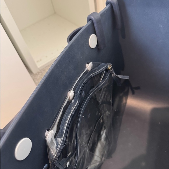 Navy Large Bogg Bag with beverage holder - Picture 7 of 9